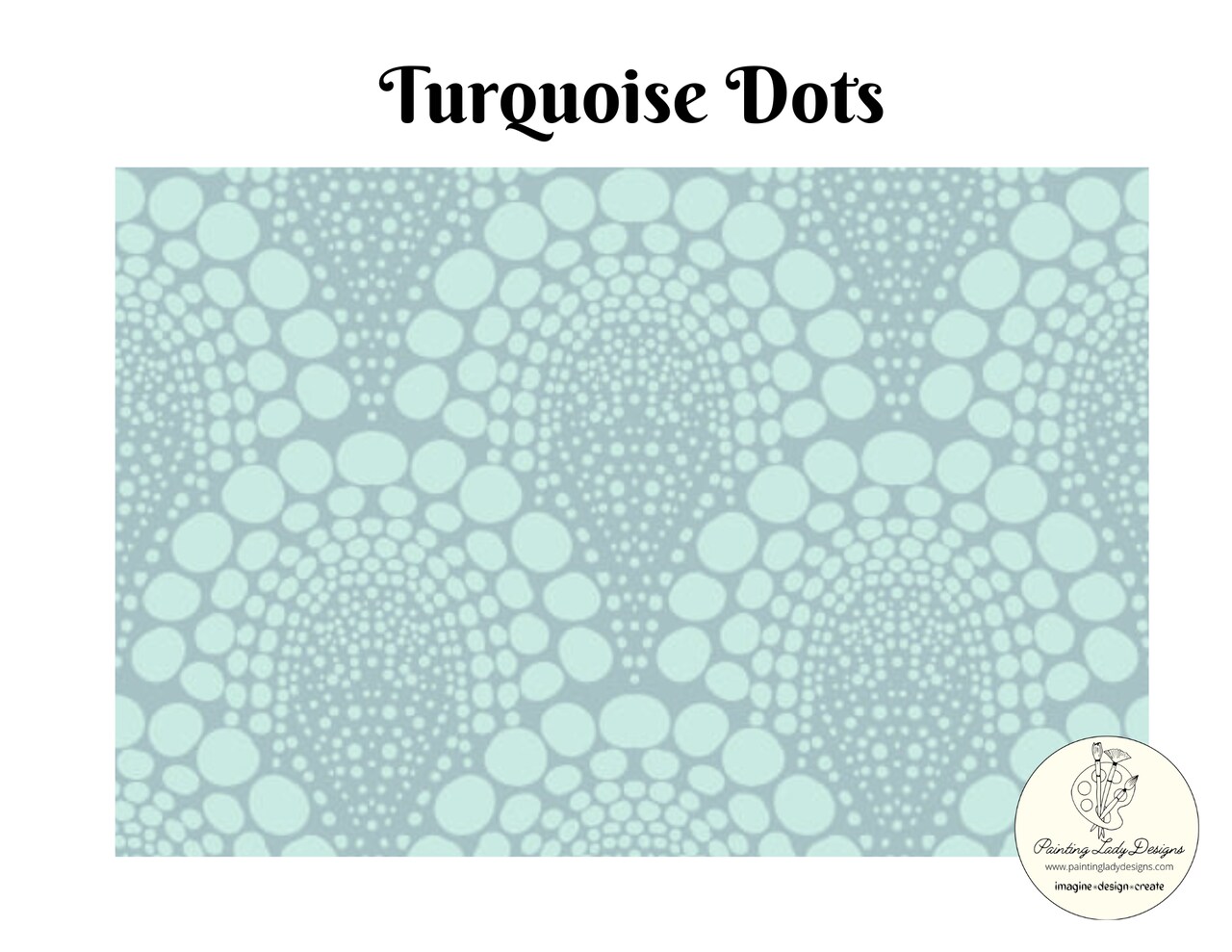 Turquoise Dots - Paper for Decoupage and Mixed Media (medium)
